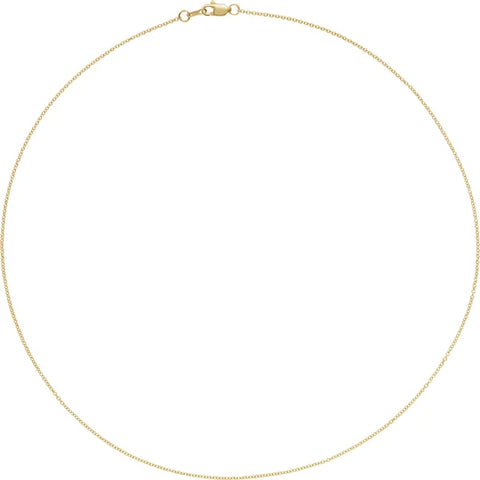 Cable Chain | 1mm | 14kt Gold