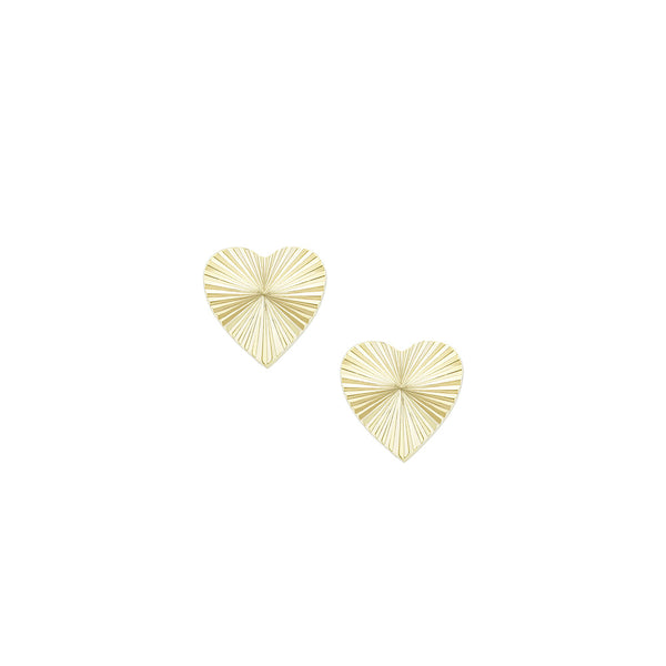 Adorned Heart Stud Earrings