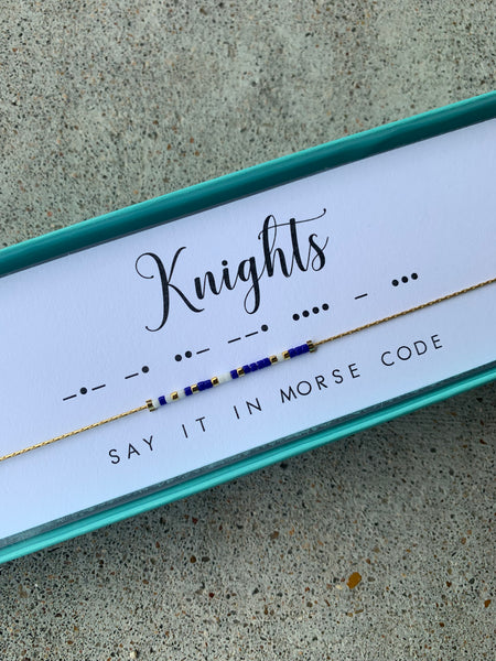 Knights Morse Code Necklace