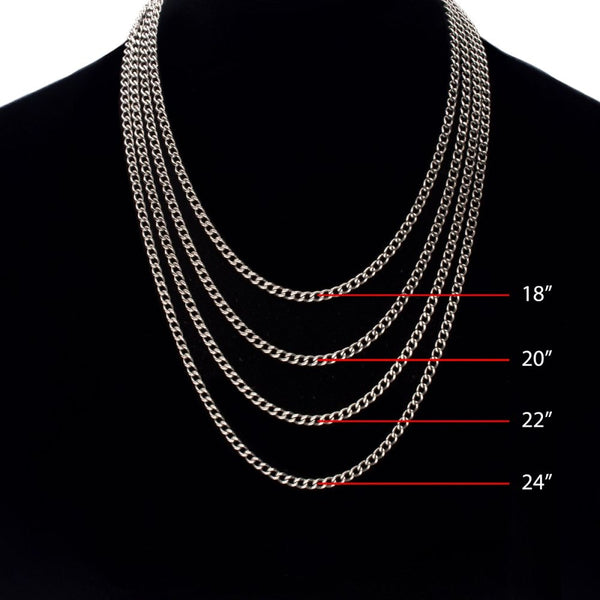 Width 7mm Stainless Steel Big Rolo Link Chain Neckalce Punk Chokers For