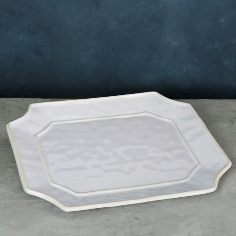 VIDA Charleston Large White Rectangular Platter
