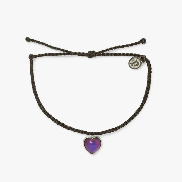 Heart Mood Charm Bracelet in Silver Black Michele Jewelry