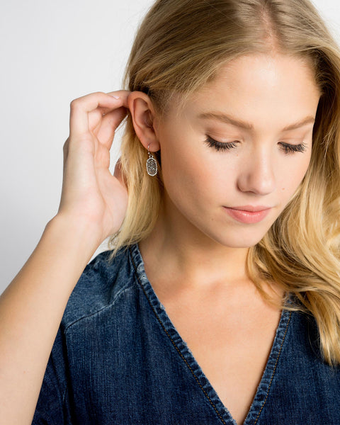 Lee Silver Earrings Iridescent Drusy | Kendra Scott | Michele Jewelry
