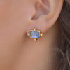 Clara Stud Earrings in Iridescent Rose