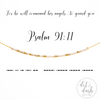 Psalm 91:11 | Morse Code Necklace