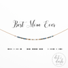 Best Mom Ever | Morse Code Necklace