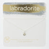 Labradorite Gem Carded Necklace