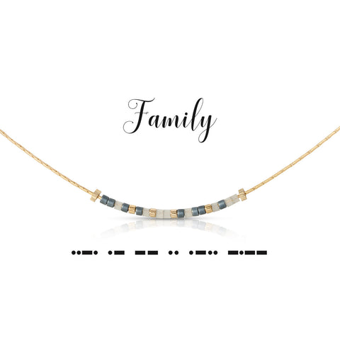 Family Morse Code Necklace