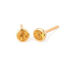 Bezel Set Birthstone Earrings |3.5mm, 10kt Gold