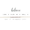 Believe | Morse Code Necklace