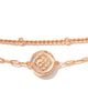 Stamped Dira Rose Gold Delicate Bracelet in Golden Abalone