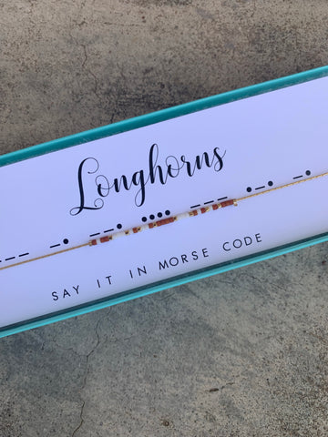 Longhorns | Morse Code Necklace