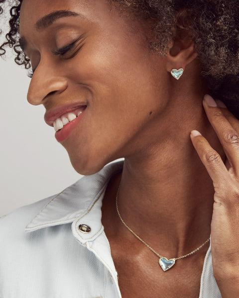Kendra scott brown shop mother of pearl