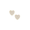 Shine Bright Mini CZ Heart Stud Earrings