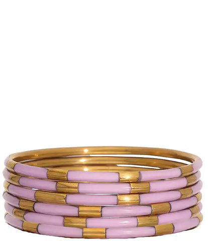 Lilac Veda Bangles - set of 6