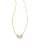 Blair Butterfly Small Pendant Necklace in White Crystal