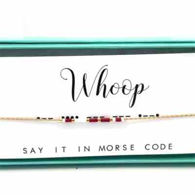 Whoop Morse Code Necklace