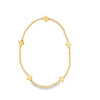 Signature Cross Small Gold Pattern 2mm Gold Bead Bracelet