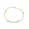 Signature Cross Small Gold Pattern 2mm Gold Bead Bracelet