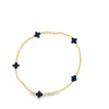 Signature Cross Small Gold Pattern 2mm Gold Bead Bracelet