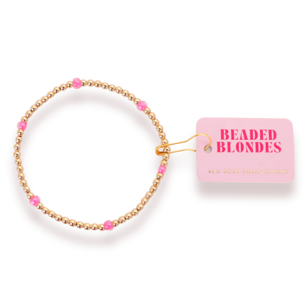 Hot Pink Poppi Stretch Bracelet