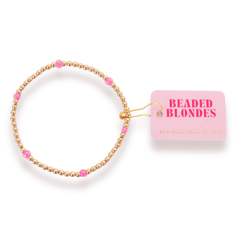 Hot Pink Poppi Stretch Bracelet