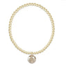 Classic Gold 3mm Bracelet - Reflection Small Charm
