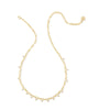 Lindy Crystal Chain Necklace in White CZ