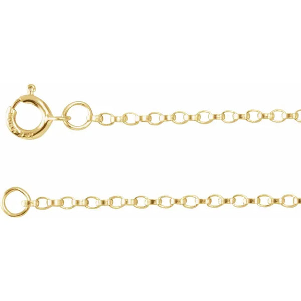 14K Yellow Gold-Filled 1.1 mm Rolo 18