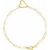 HILL COUNTRY RELIEF | Heart Paperclip Link Bracelet