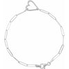 HILL COUNTRY RELIEF | Heart Paperclip Link Bracelet