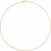 14K Yellow Gold-Filled 1 mm Beaded Curb 18