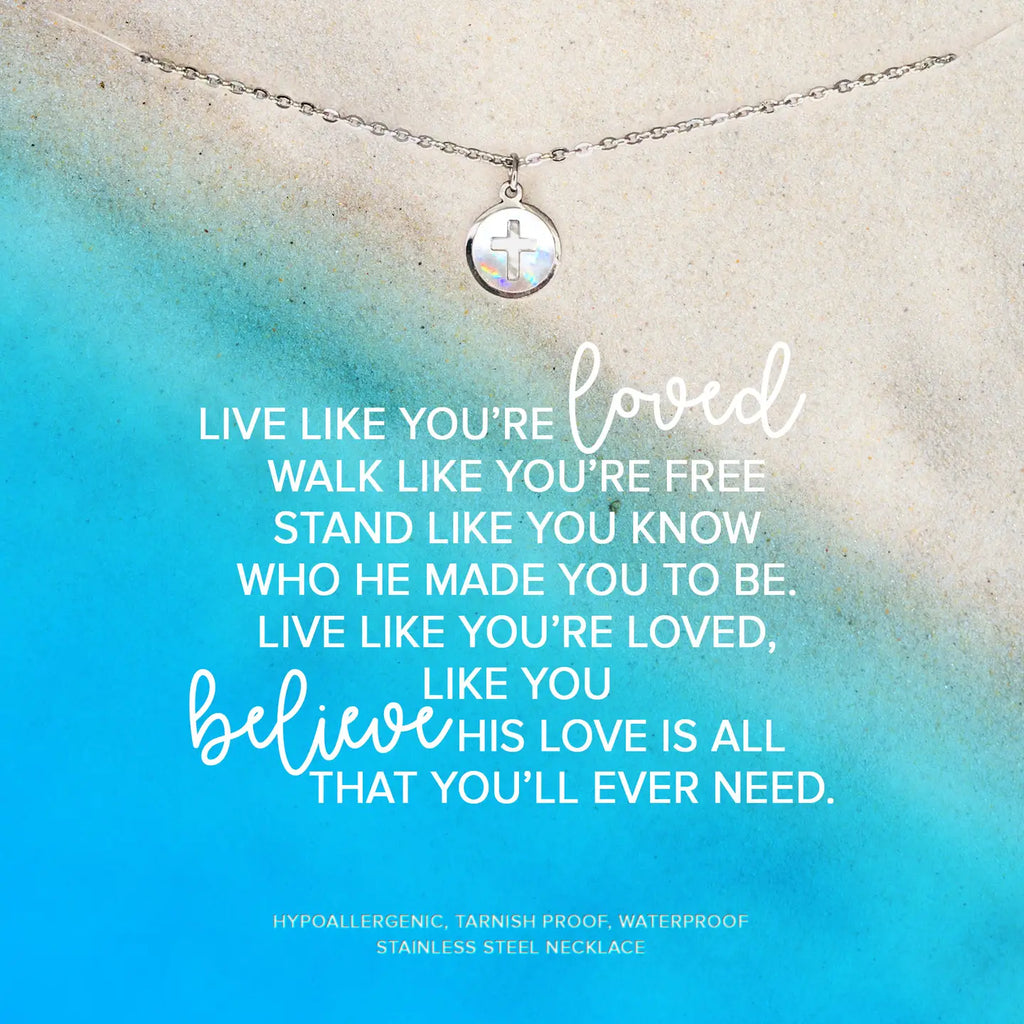 Seashell Cross Necklace