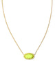 Elisa Color Burst Frame Necklace