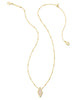 Kinsley Gold Short Pendant Necklace in Iridescent Drusy