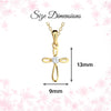 14K Gold-Plated Kids Cross Open Infinity Children's Necklace