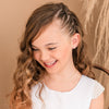 14K Gold-Plated Girls Horizontal Cross Necklace Kids & Women