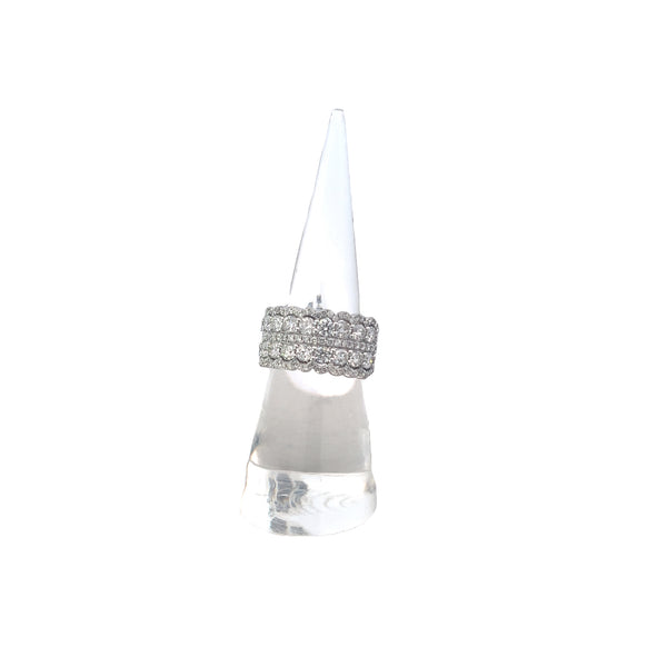 Diamond Scallop Cocktail Ring