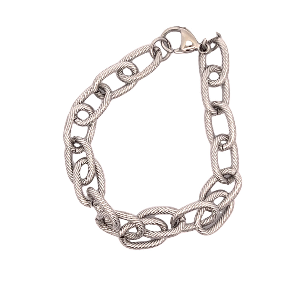 Stainless Steel Textured Bracelet