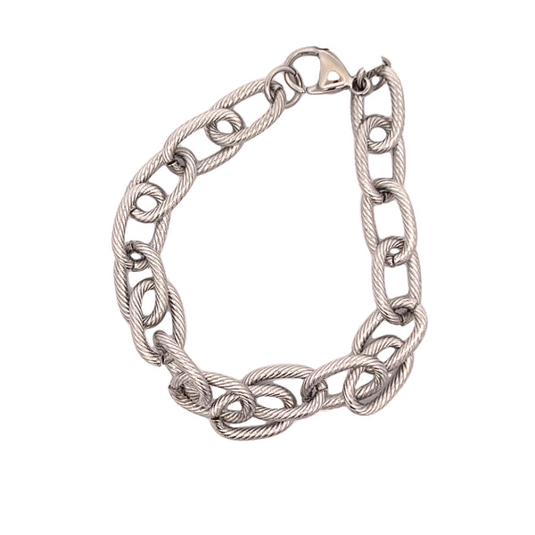 Stainless Steel Textured Bracelet