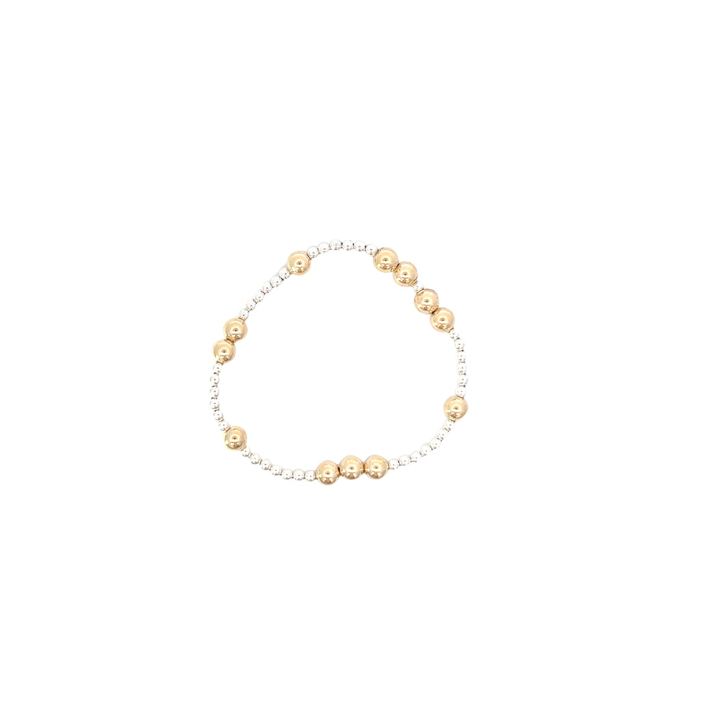 Hope Unwritten Mixed Metal Bead Bracelet - 6mm