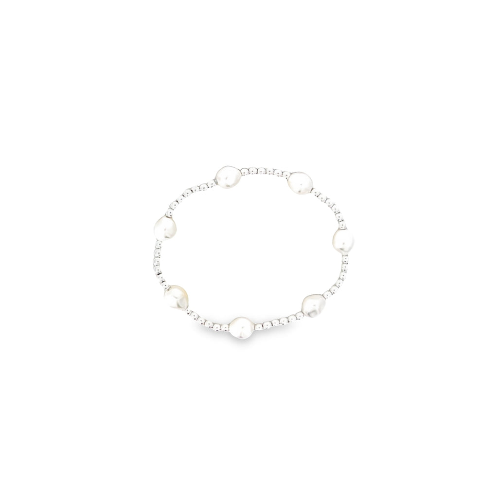 Admire Sterling Silver 3mm Pearl Bracelet