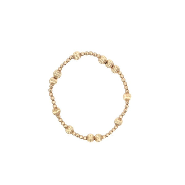 Hope Unwritten Dignity Gold Filled Bead Bracelet- 6mm