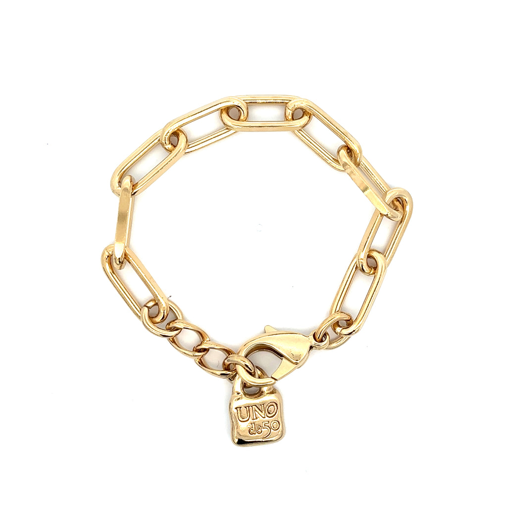 Gold Chain Link Bracelet