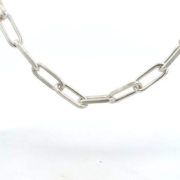 Sterling Silver Plated Chain Link Necklace