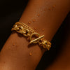 Nila Double Chain Toggle Bracelet