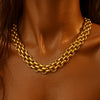 Rosalinda Chunky Chain Toggle Necklace in Gold