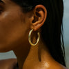 Flora Large Hoop Earrings