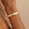 Estelle Mother of Pearl Bangle Bracelet