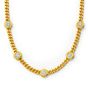 Ellery Bezel Chain Necklace in Gold